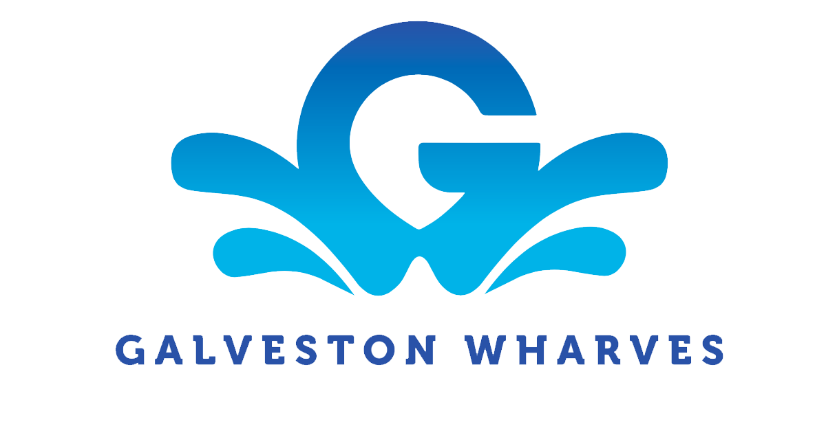 Logo with a large blue 